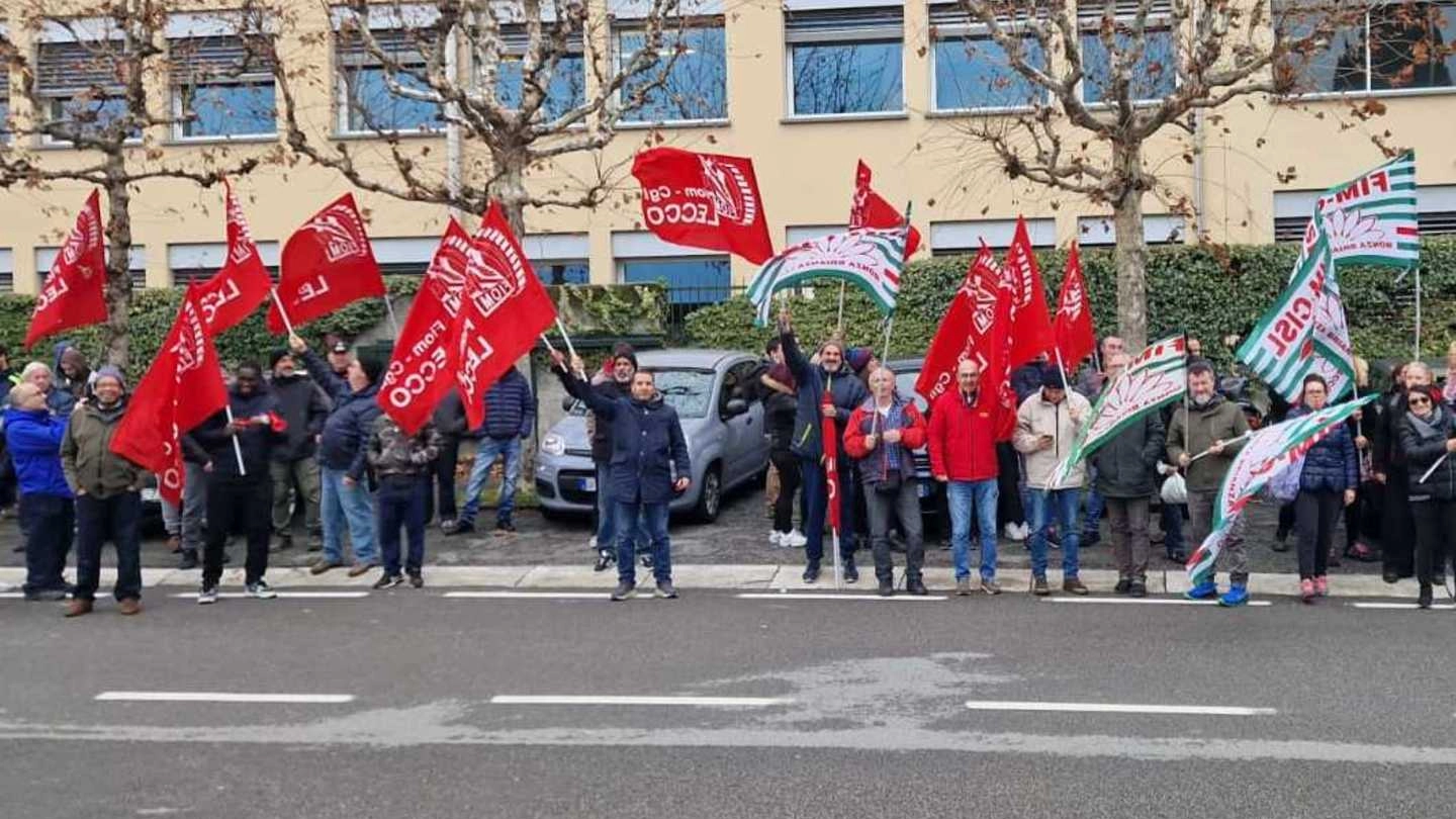 Lo sciopero dei lavoratori della Gilardoni Vittorio di Mandello
