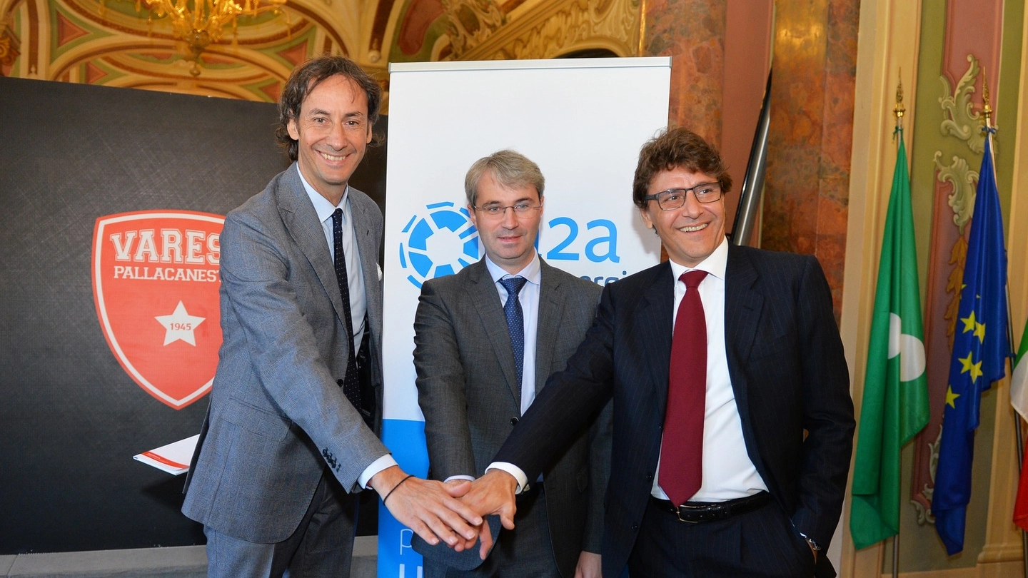 Da sinistra, Claudio Coldebella, Davide Galimberti e Andrea Cavallini