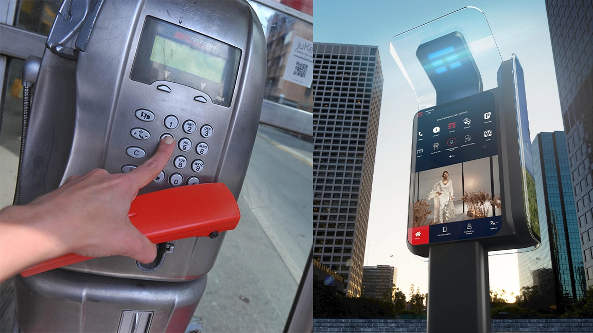 Le vecchie e le nuove cabine telefoniche