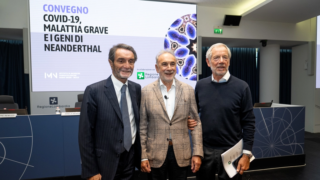 Attilio Fontana, Giuseppe Remuzzi e Guido Bertolaso