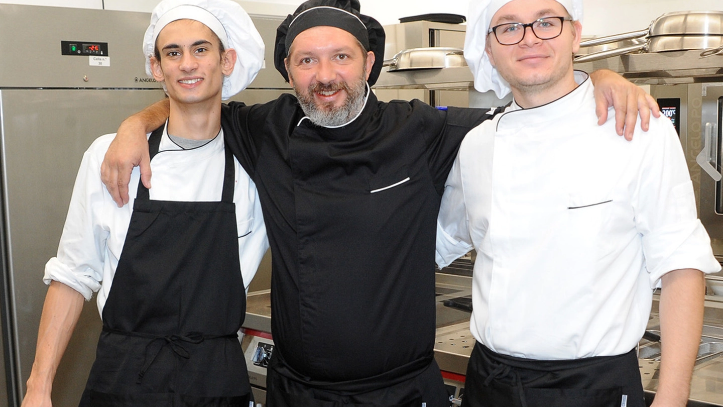 I cuochi del Toc, al centro lo chef Roberto Micheli (FotoSally)