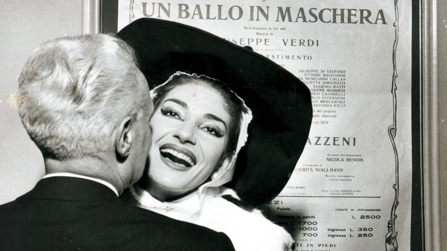 Un immagine d'archivio di Maria Callas
