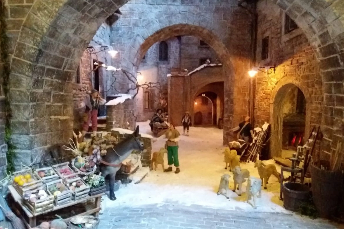 Il presepe di Città di Castello (Foto Facebook Amici del Presepe Monte Porzio Catone)