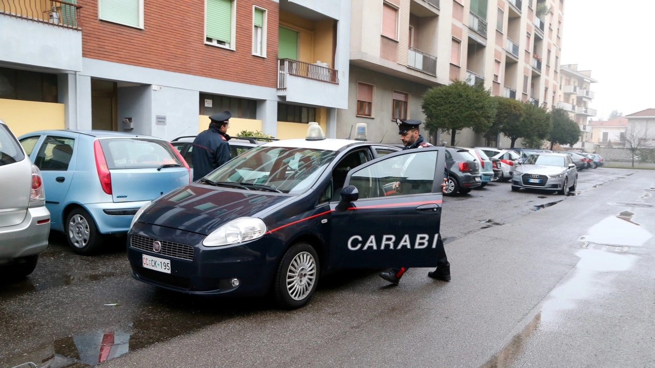 I carabinieri in azione a Mortara (Sacchiero)