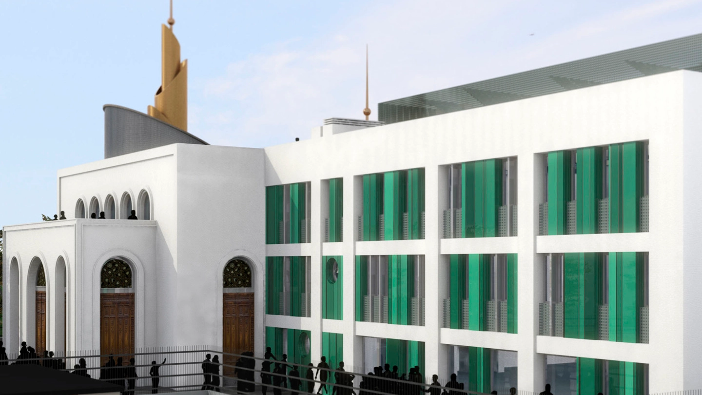 Il progetto prevedeva la costruzione di una moschea da 2.450 metri quadrati