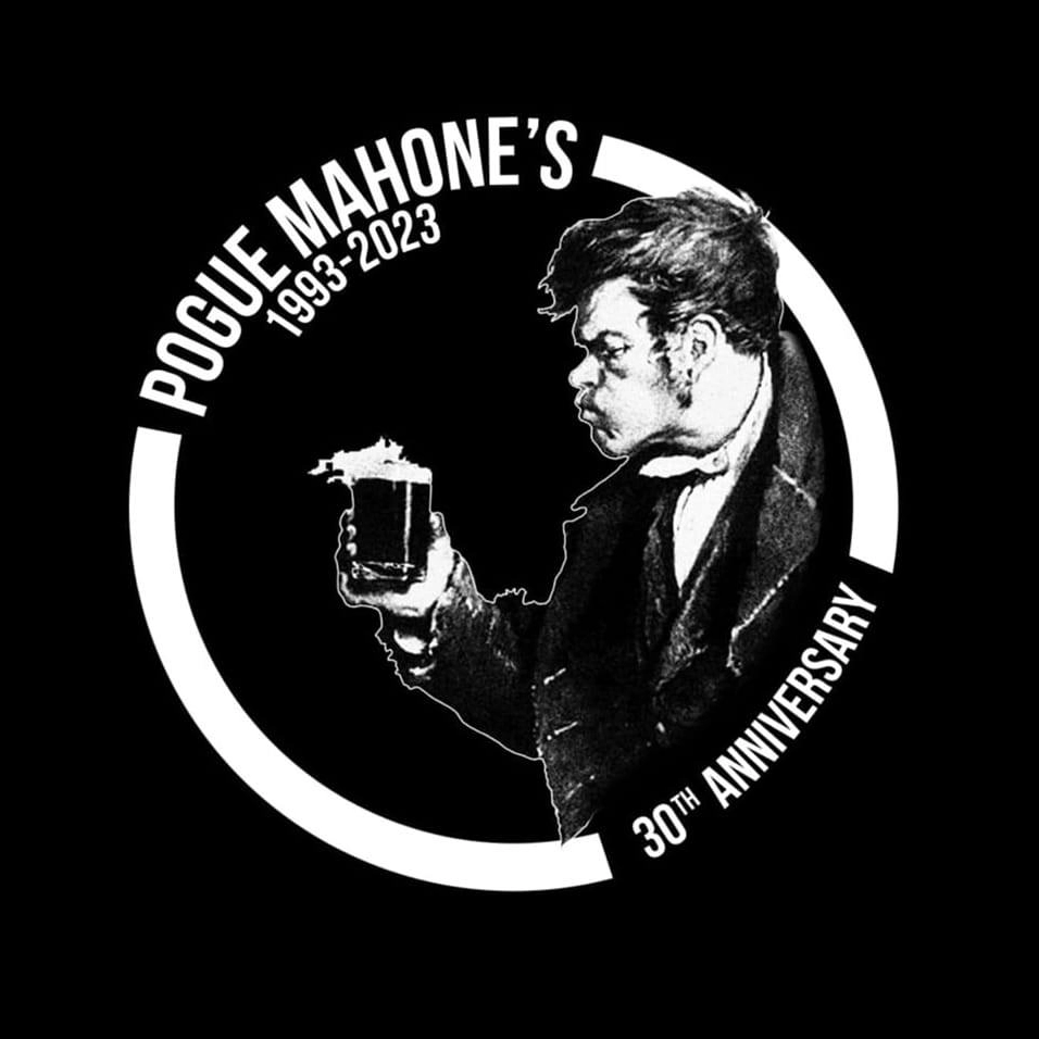 Il logo per i 30 anni del Pogue Mahone's