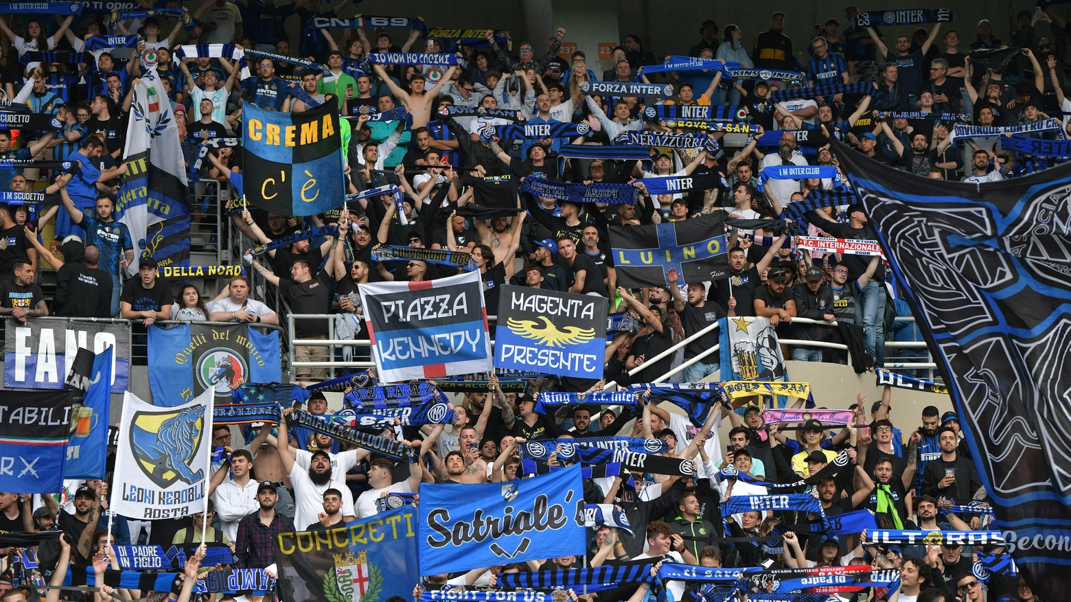 La tifoseria nerazzurra pronta per la finale di Champions