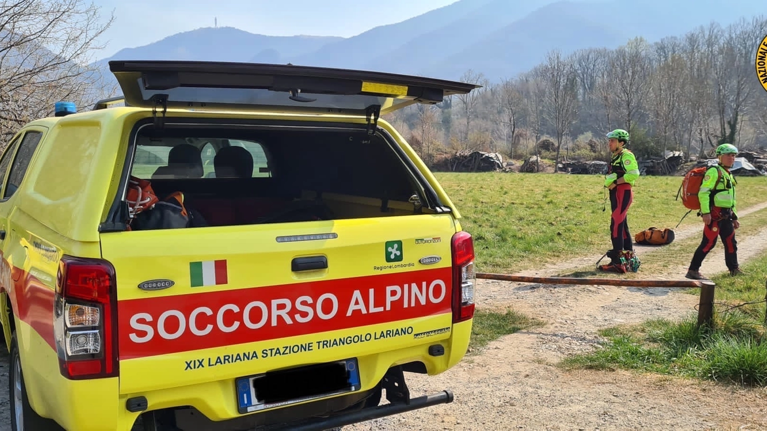Intervenuto anche il soccorso alpino Intervenuto anche il soccorso alpino