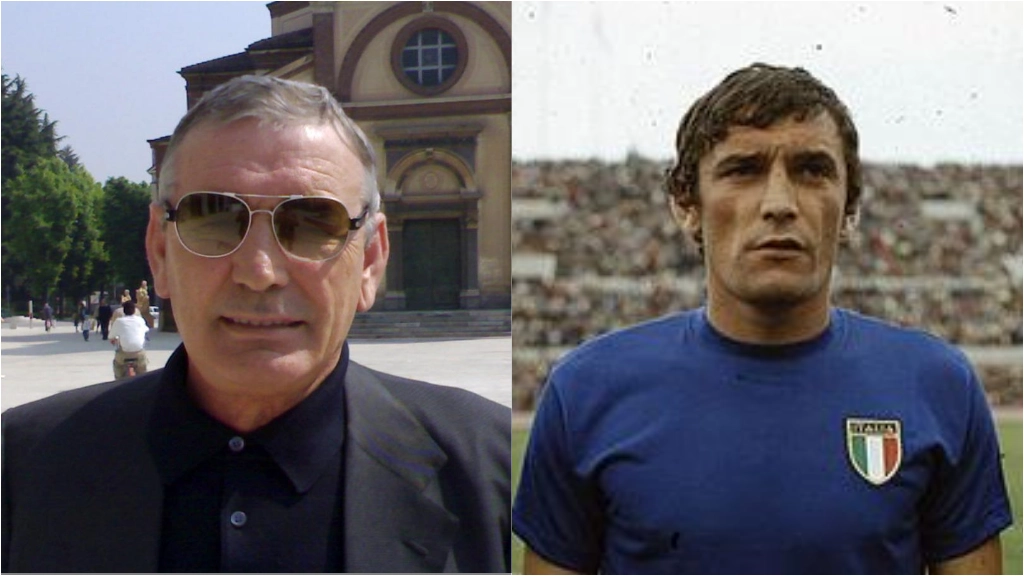 Gigi Riva oggi e con la maglia azzurra
