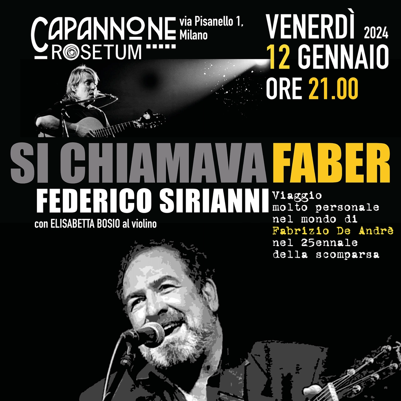 Locandina 'Si chiamava Faber'