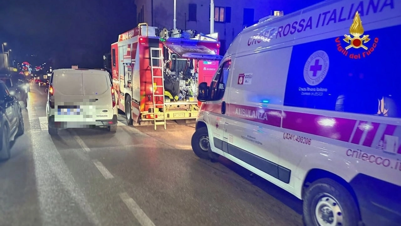 Calolziocorte, il luogo dell'incidente e i primi soccorsi Calolziocorte, il luogo dell'incidente e i primi soccorsi