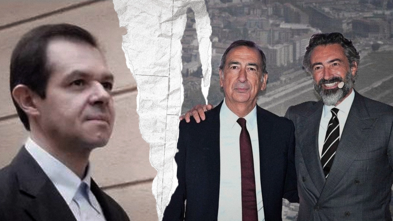 Giuseppe Marinoni, a sinistra. A destra, il sindaco Giuseppe Sala e il magnate dell'immobiliare Manfredi Catella Giuseppe Marinoni, a sinistra. A destra, il sindaco Giuseppe Sala e il magnate dell'immobiliare Manfredi Catella