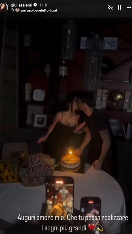 Giulia Salemi compie 32 anni, la dedica del compagno Pierpaolo Pretelli (Frame video Instagram)