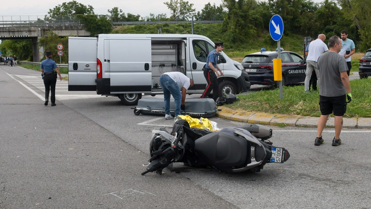 Gorgonzola, il punto dove si è verificato l'incidente mortale Gorgonzola, il punto dove si è verificato l'incidente mortale