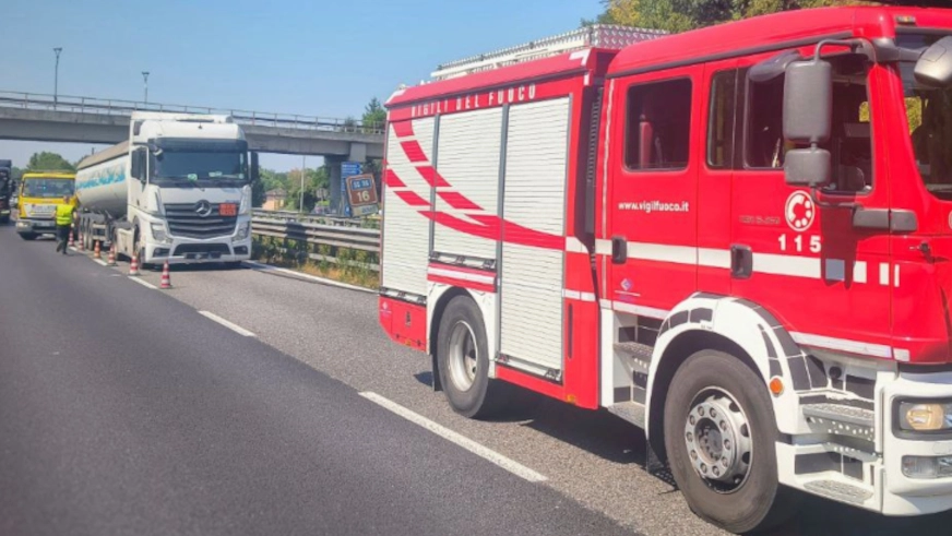 L'incidente dell'autocisterna sulla Statale 36 L'incidente dell'autocisterna sulla Statale 36