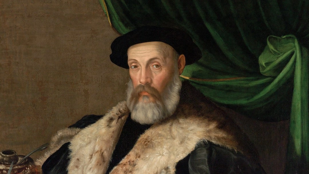 L’opera “Ritratto di un anziano gentiluomo con cappotto e con collo di pelliccia” è stata dipinta da Prospero Fontana, pittore bolognese vissuto tra il 1512 e il 1597