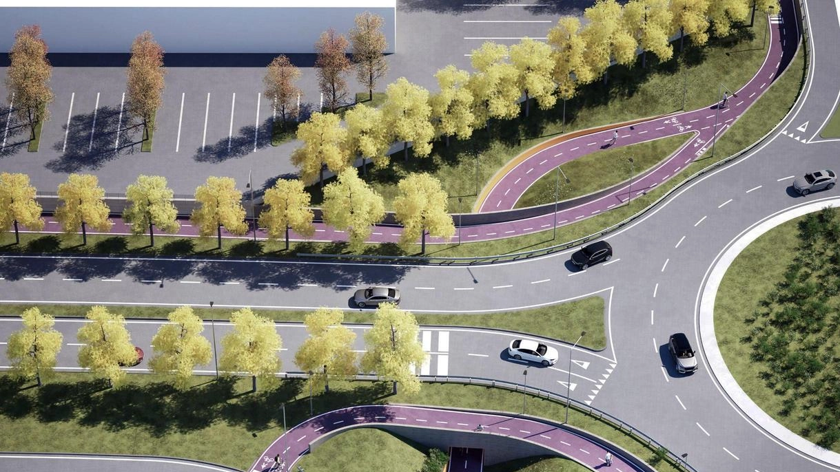 Il viale d’ingresso a Bergamo nel rendering del suo futuro prossimo Non mancheranno percorsi ciclopedonali protetti Il viale d’ingresso a Bergamo nel rendering del suo futuro prossimo Non mancheranno percorsi ciclopedonali protetti