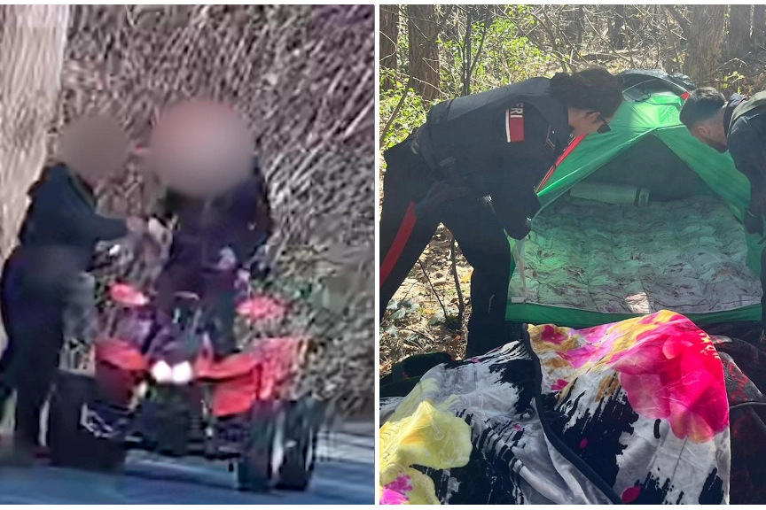 Due immagini dell'inchiesta che ha portato a indagare 17 persone