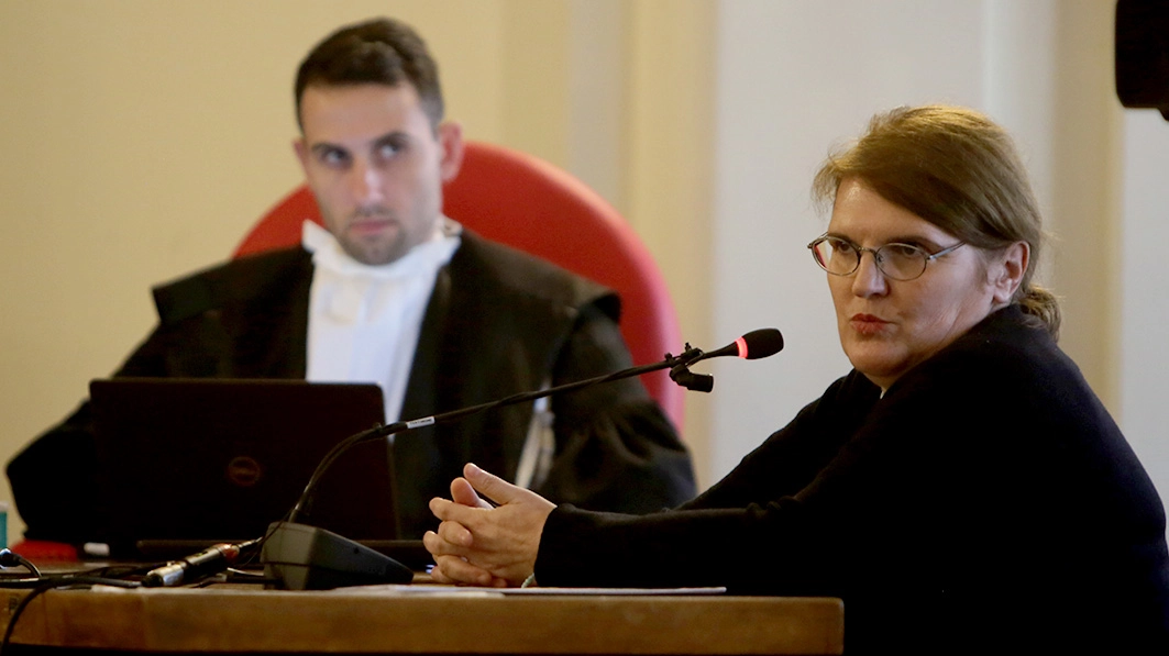 Tiziana Morandi nel corso del processo