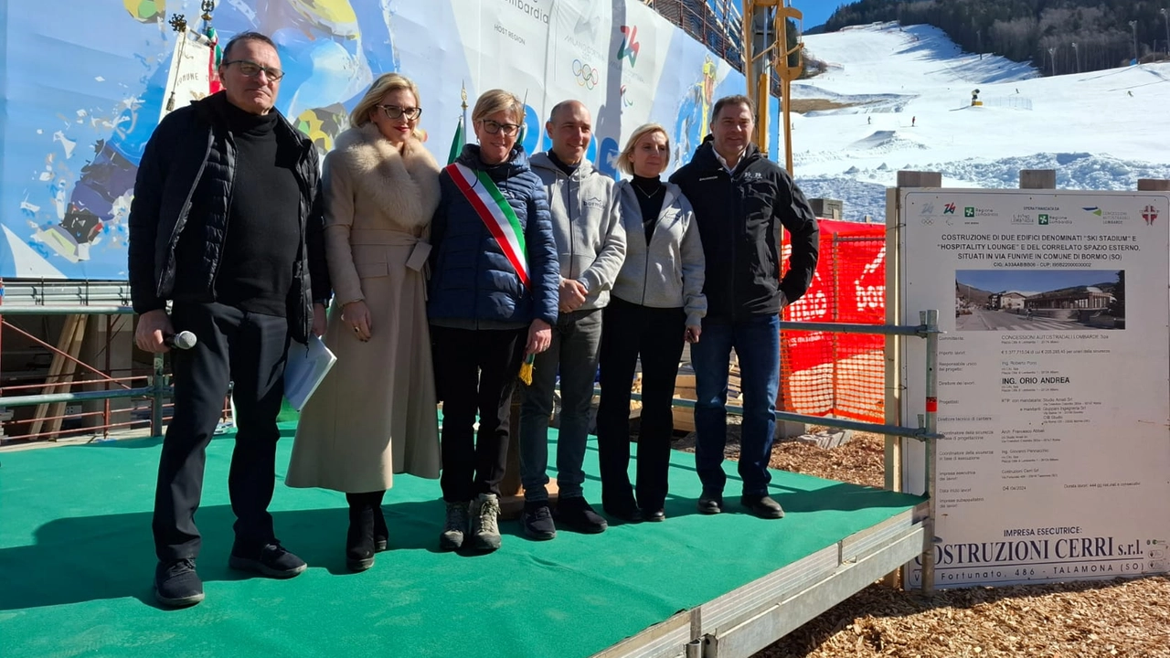 Sopralluogo Olimpaidi 2026 allo Ski Stadium di Bormio Sopralluogo Olimpaidi 2026 allo Ski Stadium di Bormio