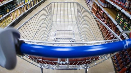 Il furto è avvenuto fuori dal supermercato (foto repertorio Ansa) Il furto è avvenuto fuori dal supermercato (foto repertorio Ansa)