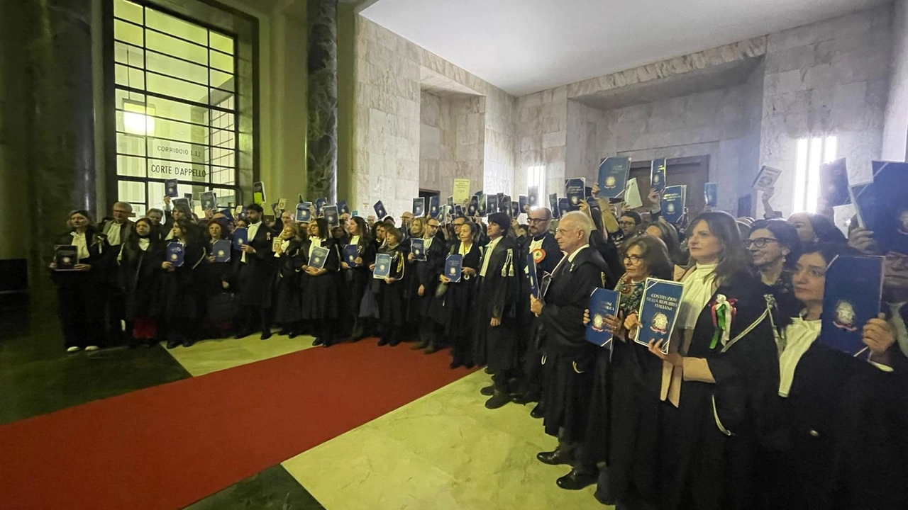 L'inaugurazione dell'anno giudiziario al Palazzo di Giustizia di Milano L'inaugurazione dell'anno giudiziario al Palazzo di Giustizia di Milano