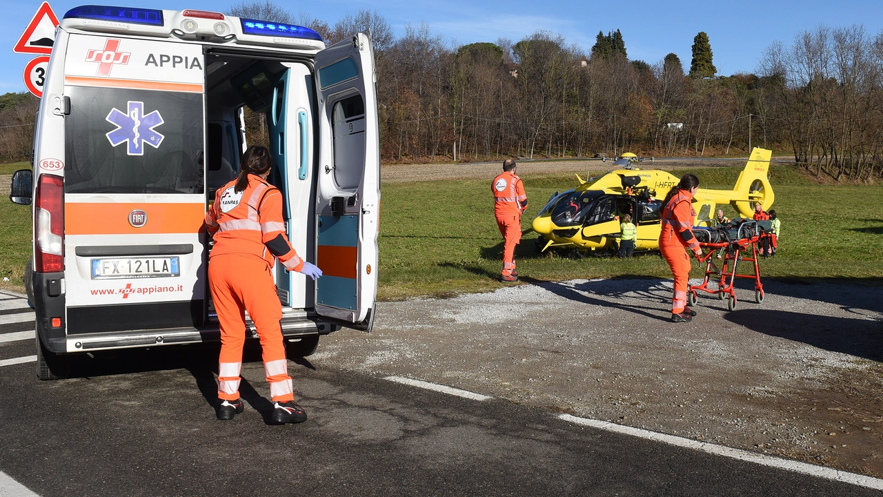 Elisoccorso in azione (foto di archivio)