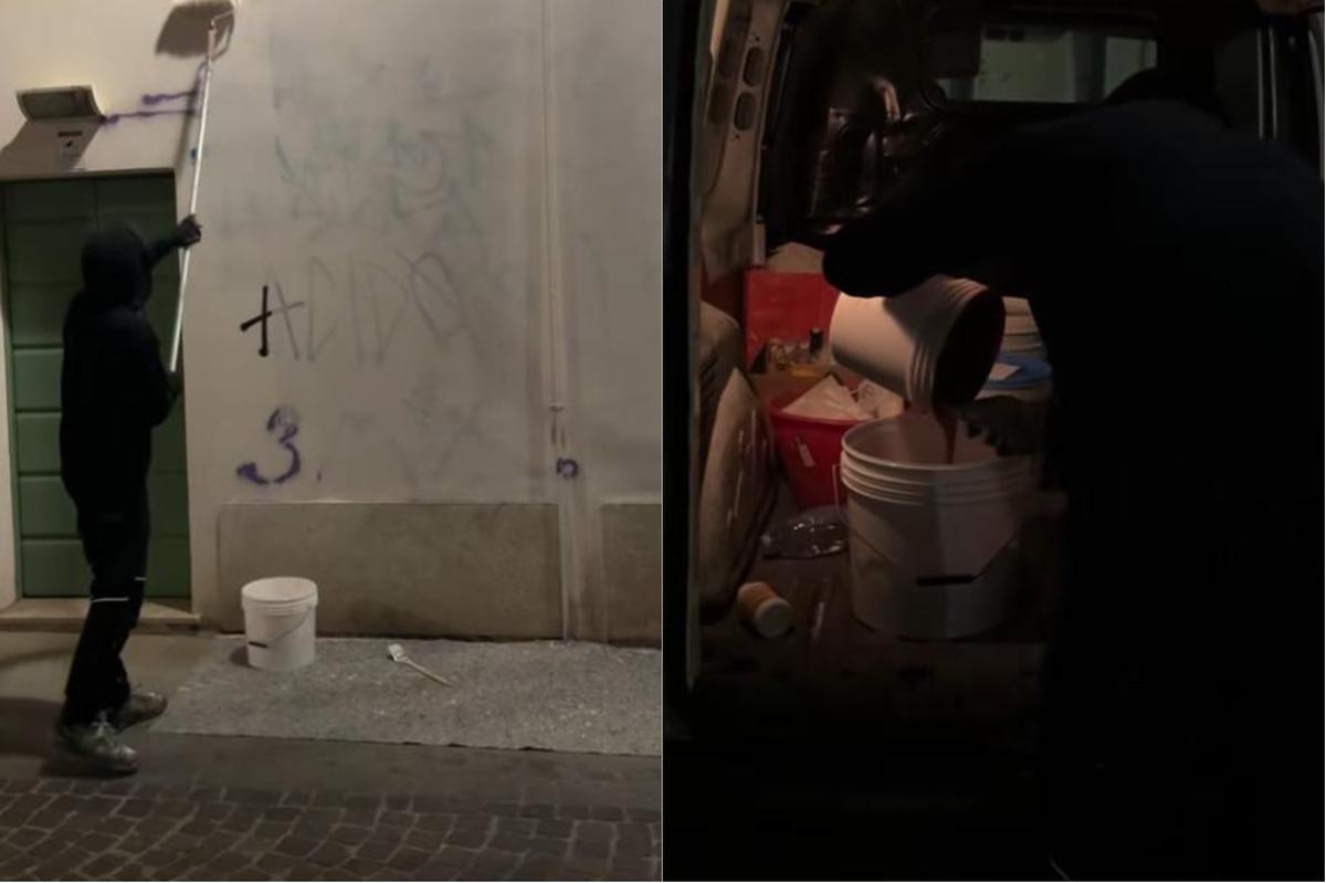 Chi è Ghost Pitùr, l’eroe armato di rullo e pittura di cui Brescia non sapeva di aver bisogno (e che ora ama)