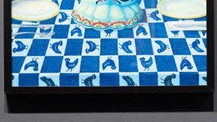 Una delle opere in mostra