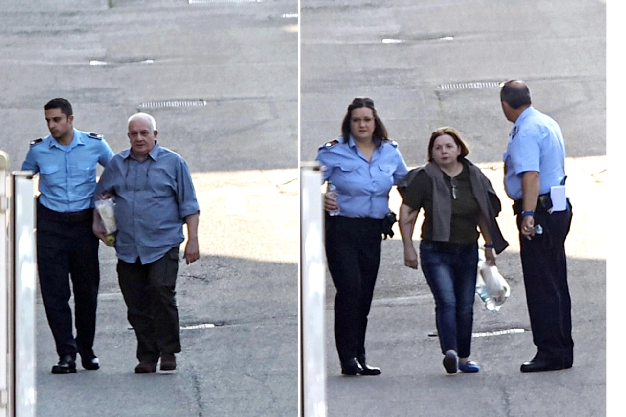 Olindo Romano e Rosa Bazzi durante una delle ultime udienze in Corte d'Appello a Brescia