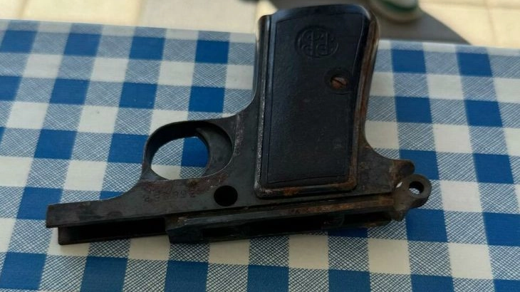 La pistola trovata nei boschi