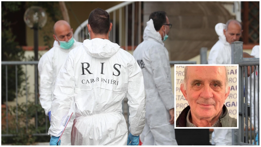 Accertamenti dei Ris (Archivio); nel riquadro, Candido Montini Accertamenti dei Ris (Archivio); nel riquadro, Candido Montini