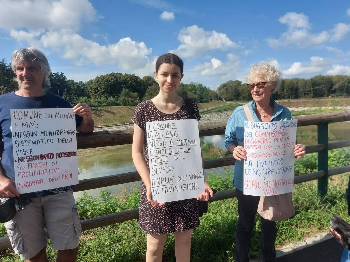 Bresso, la protesta del comitato: "Nelle vasche di laminazione i controlli sono insufficienti"