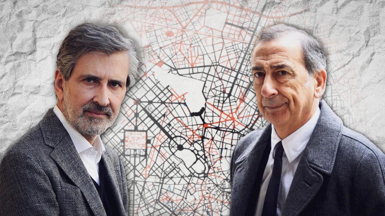 L'assessore comunale all'Urbanistica Giancarlo Tancredi e il sindaco di Milano, Giuseppe Sala