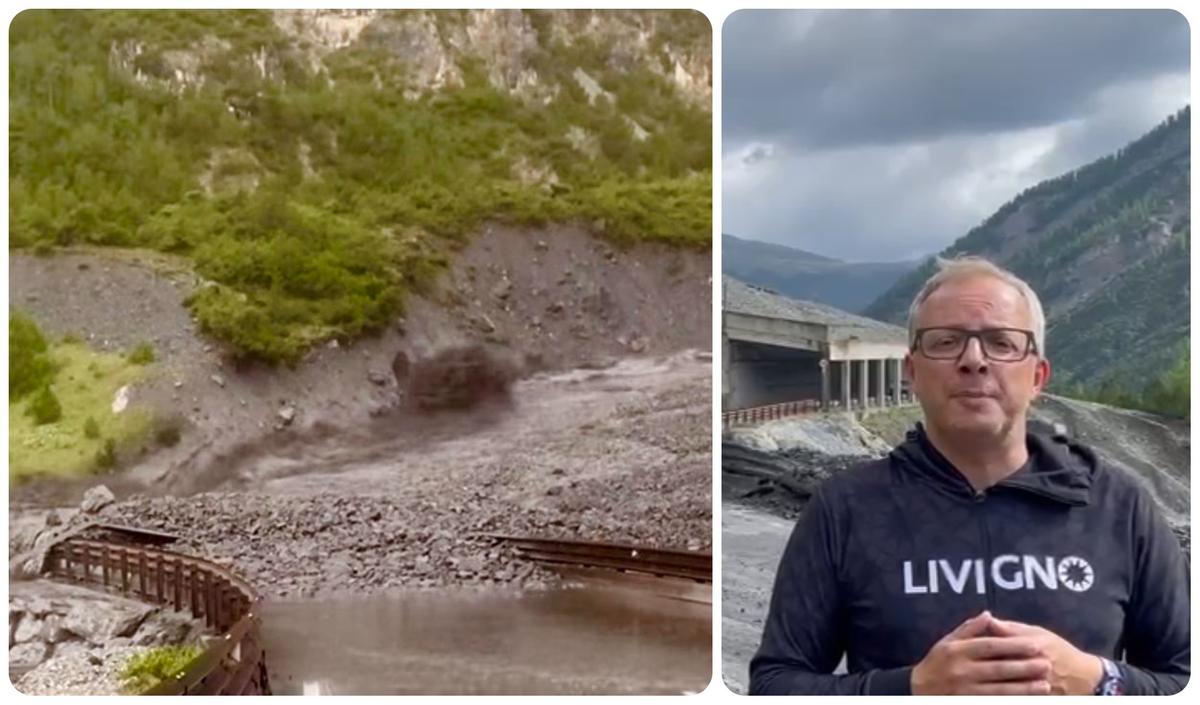 Livigno, frana al passo del Gallo: strada pulita. Quando è prevista la riapertura?