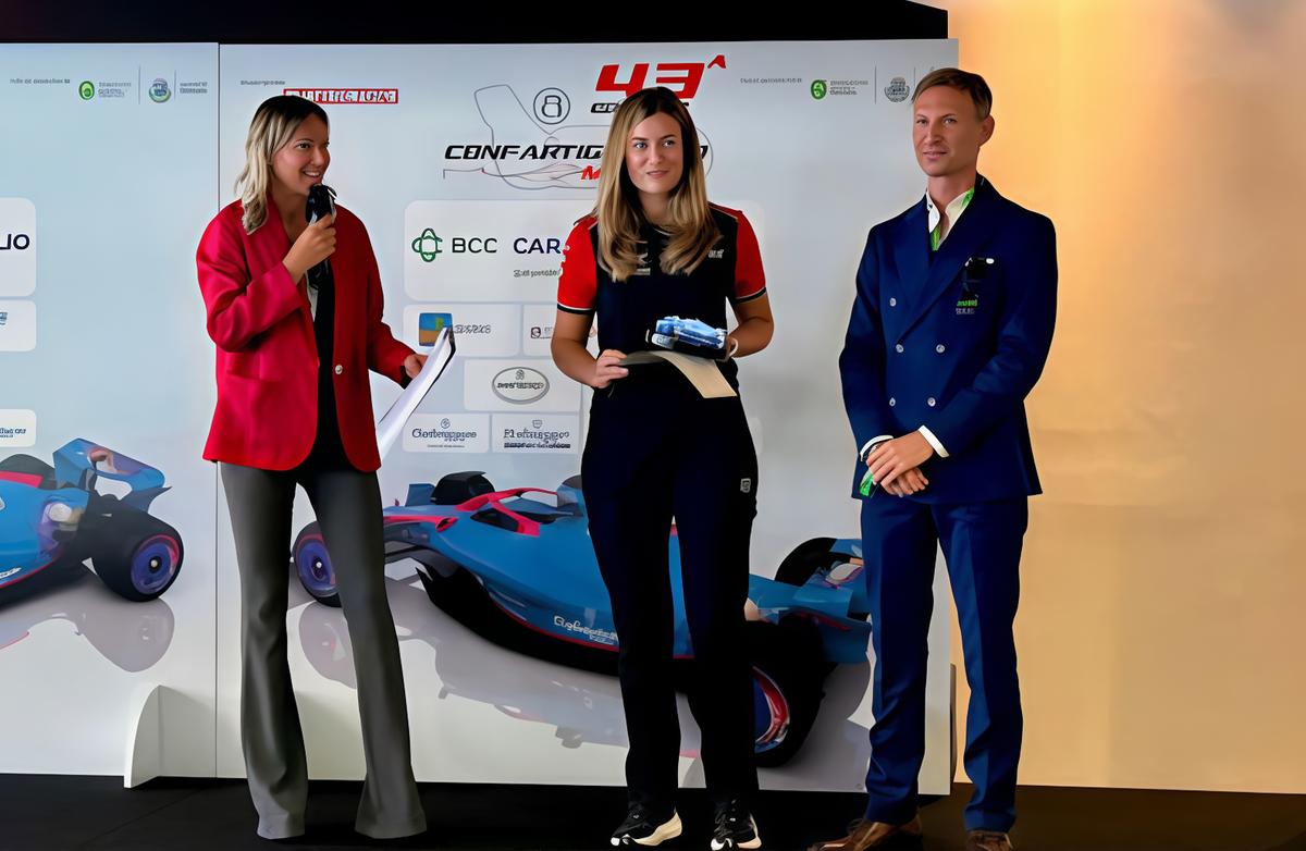la prima ingegnera in pista premiata da confartigianato