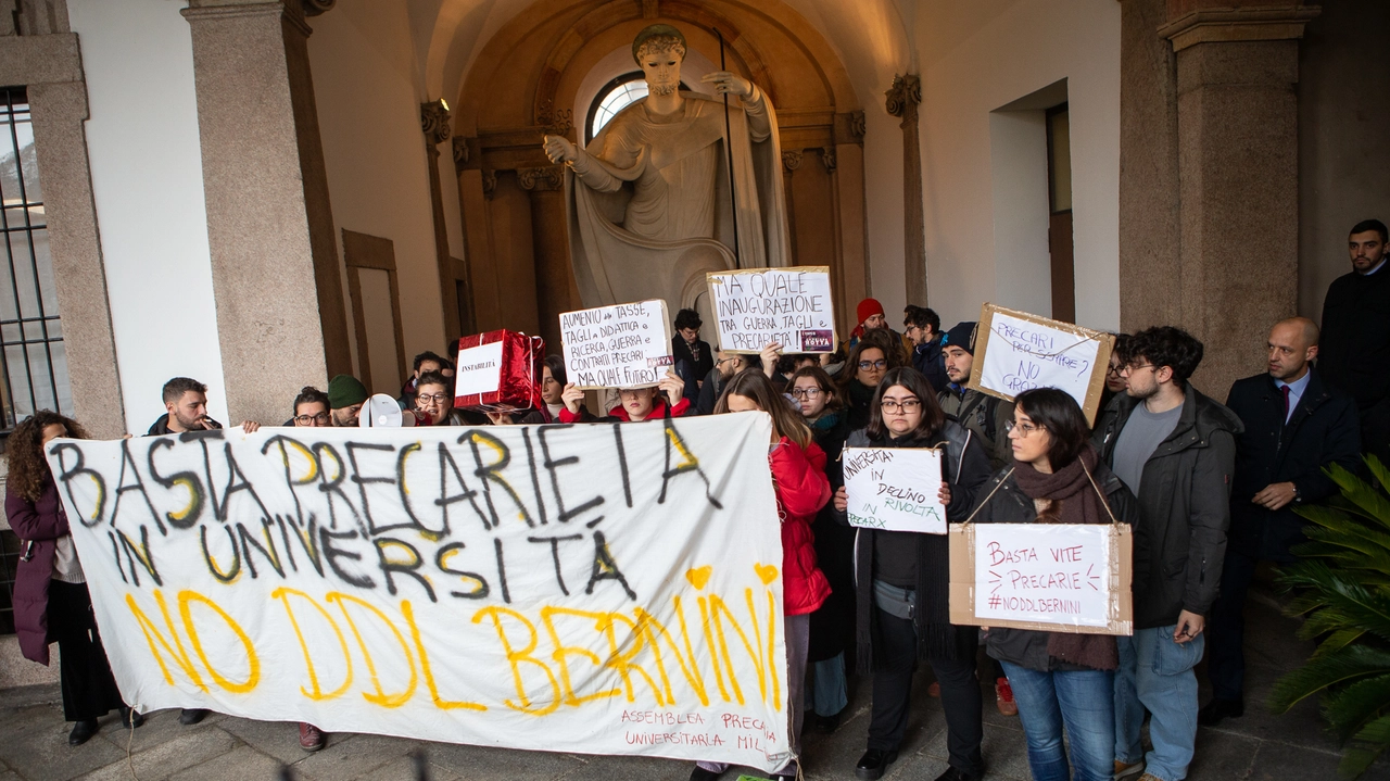 UNIVERSITA' STATALE: INAUGURAZIONE ANNO ACCADEMICO 2024-25 MILANO, 20 GENNAIO 2025, ANSA/DAVIDE CANELLA