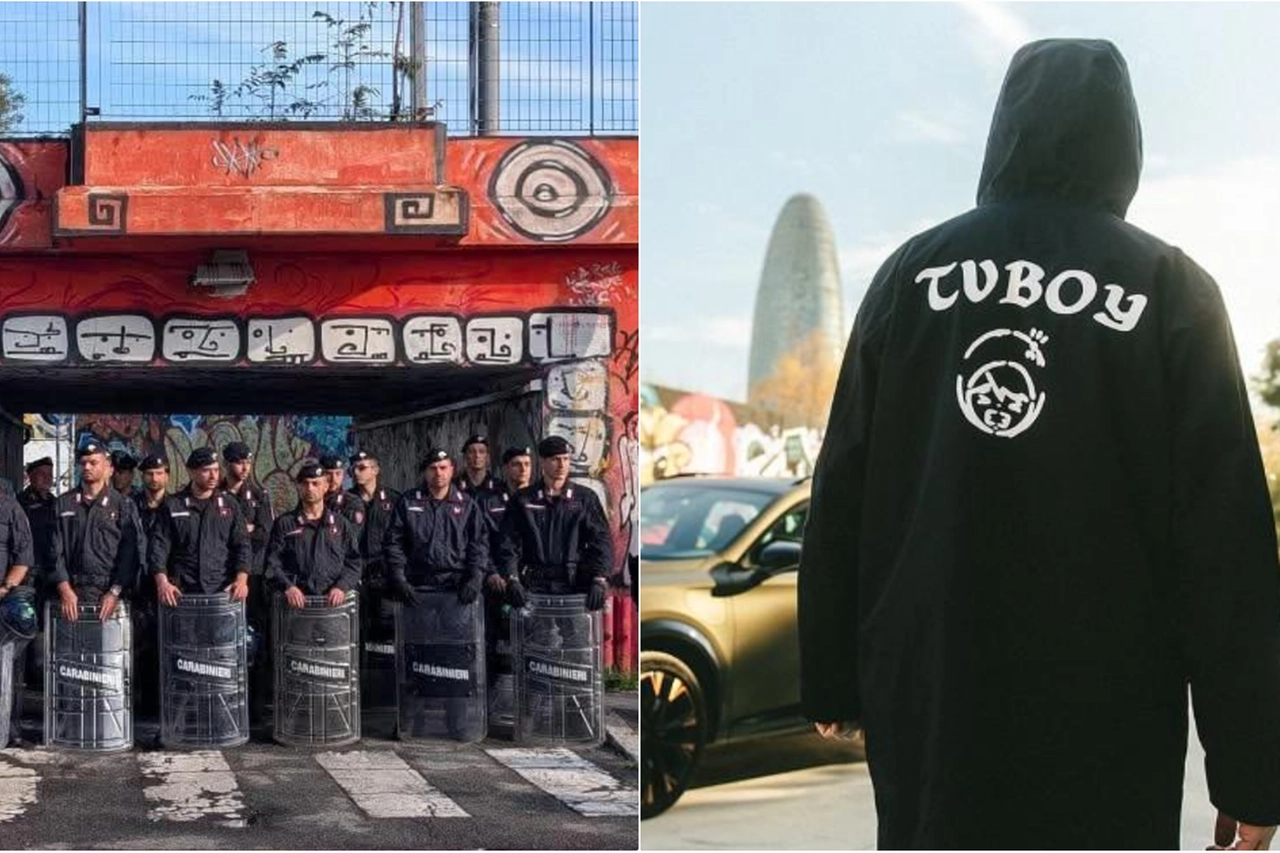 Dallo street artist Tvboy un appello di solidarietà per il centro sociale Leoncavallo sgomberato dalle forze dell'ordine
