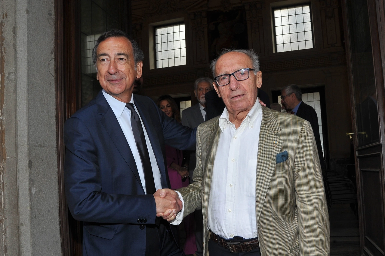 Paolo Pillitteri con il suo attuale successore, Beppe Sala
