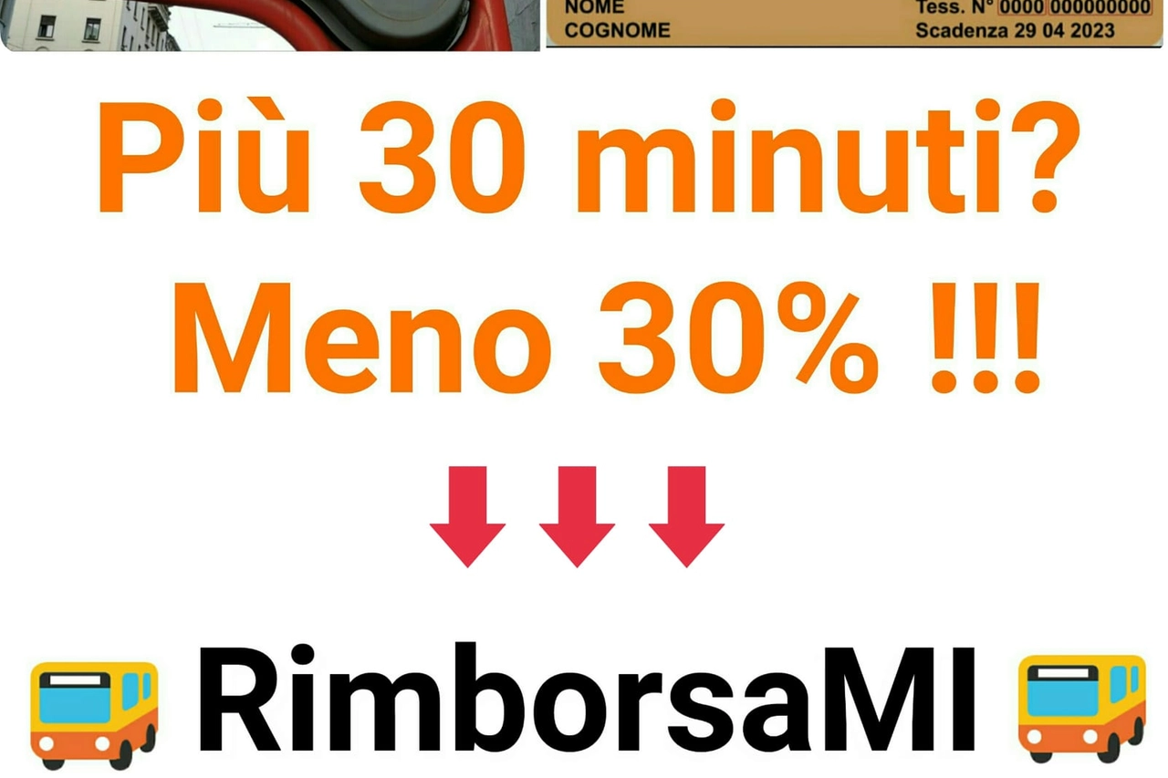 La locandina dei comitati che chiedono, attraverso una petizione, un rimborso per i disservizi