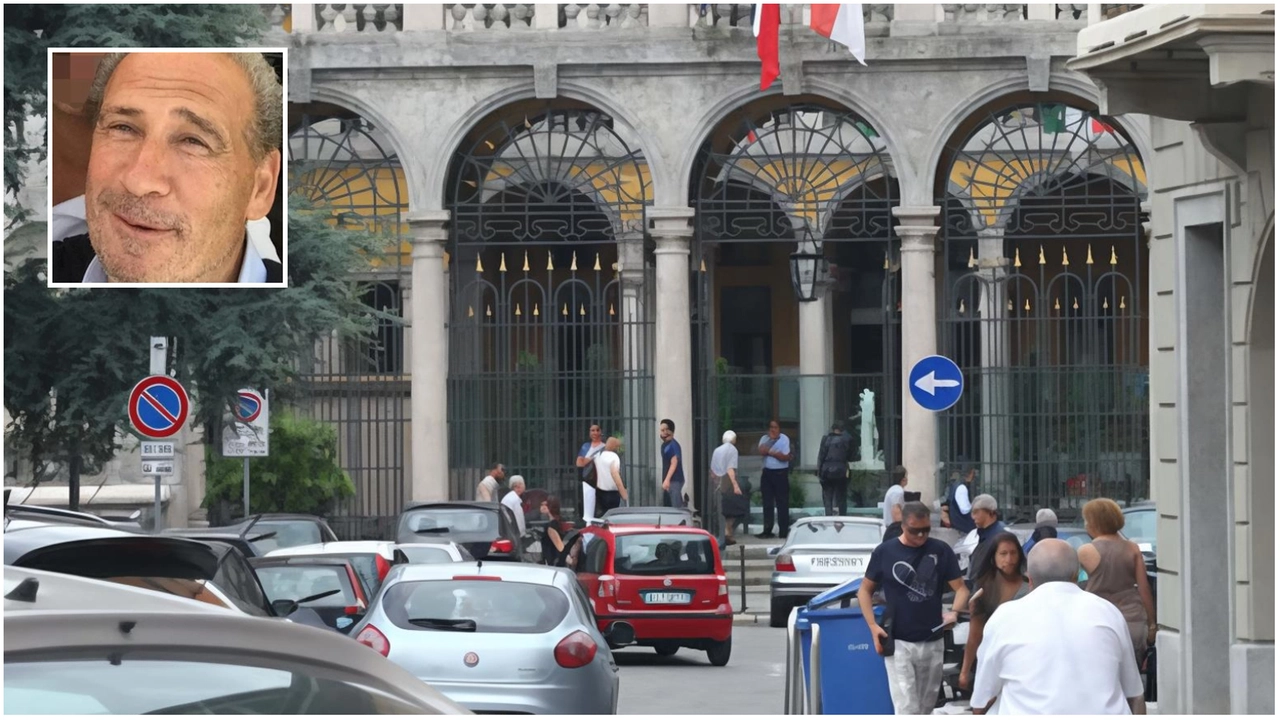 Il tribunale di Monza; nel riquadro, Giuseppe Malaspina Il tribunale di Monza; nel riquadro, Giuseppe Malaspina