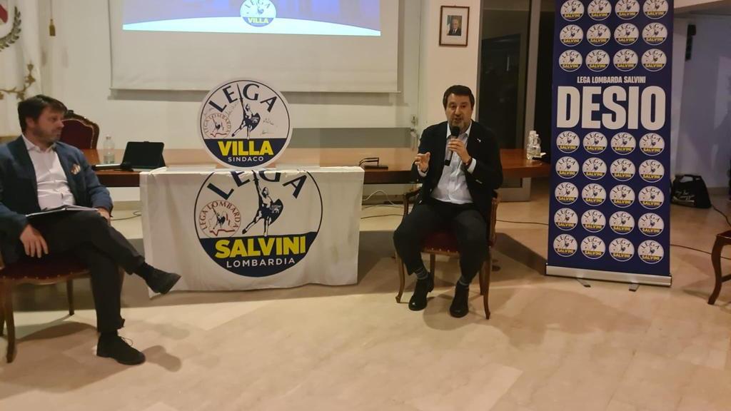 Salvini tira la volata a Villa: "A Desio possiamo vincere" Salvini tira la volata a Villa: "A Desio possiamo vincere"