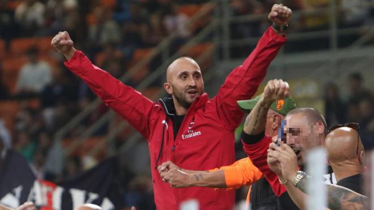 Luca Lucci, 43 anni, a lungo leader indiscusso della Curva Sud milanista Luca Lucci, 43 anni, a lungo leader indiscusso della Curva Sud milanista