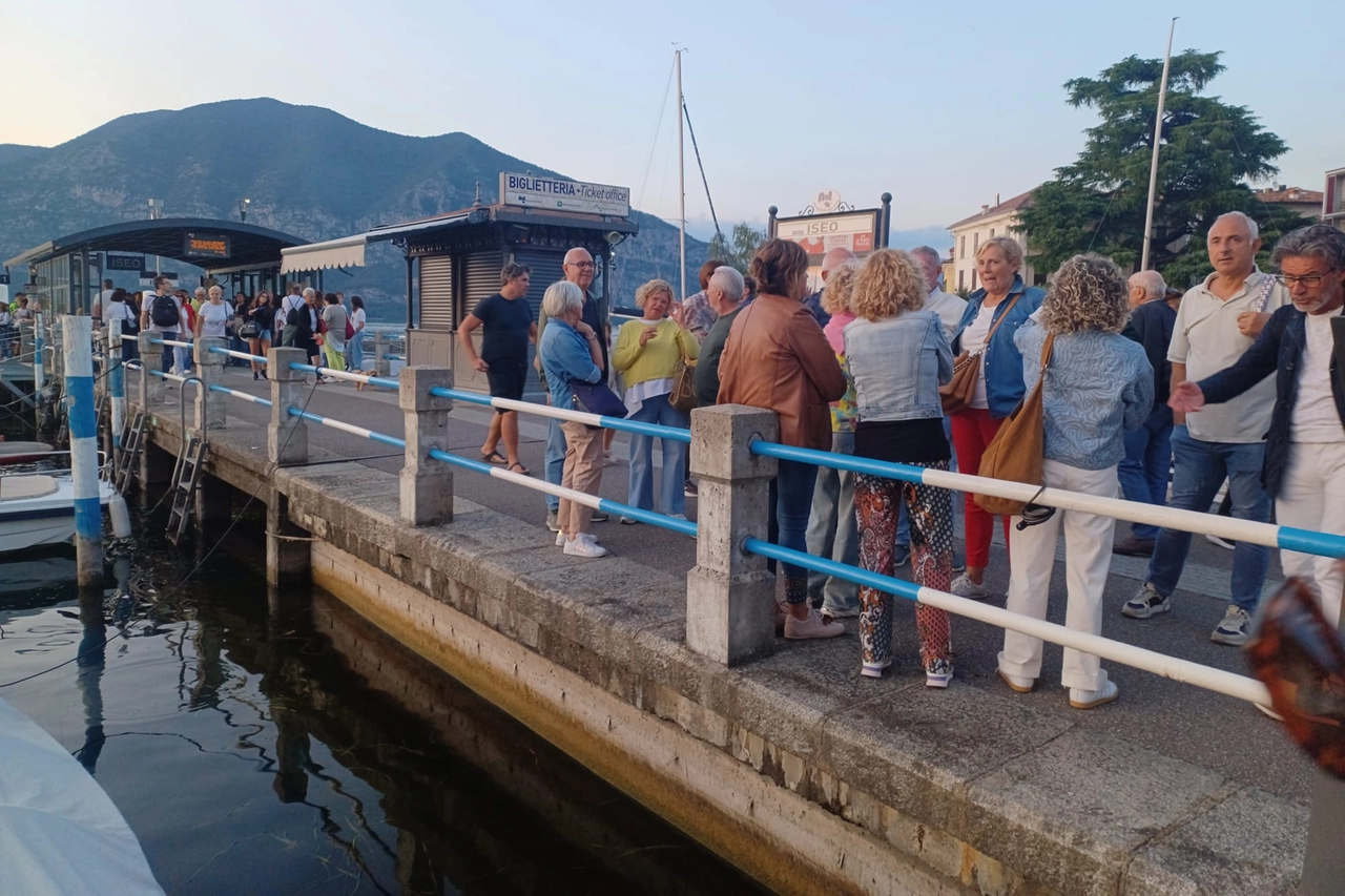 La coda a uno degli imbarchi