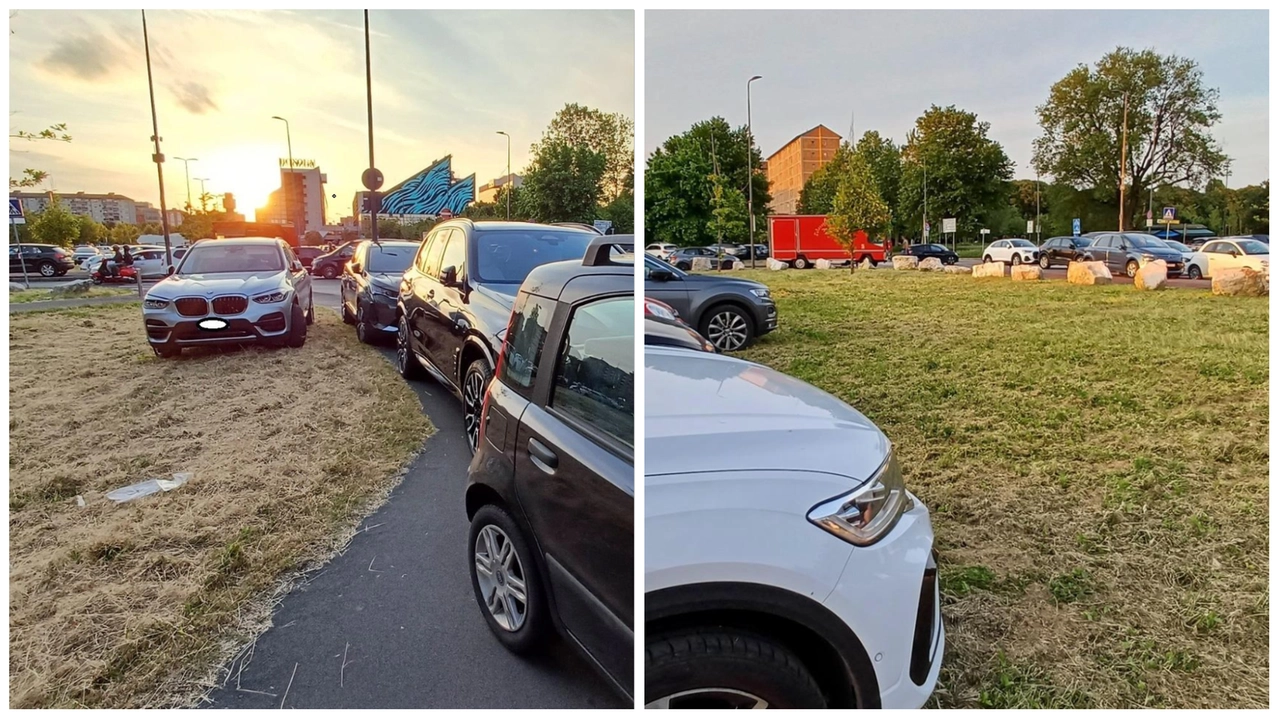 La sosta selvaggia su marciapiedi e aree verdi al concerto degl Imagine Dragons: i massi posizionati come barriere sono riusciti a limitarla solo in parte La sosta selvaggia su marciapiedi e aree verdi al concerto degl Imagine Dragons: i massi posizionati come barriere sono riusciti a limitarla solo in parte