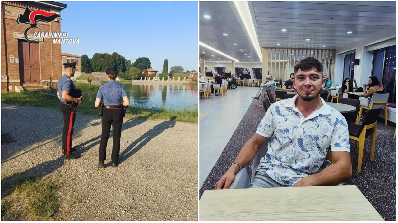 I carabinieri sul luogo della tragedia; nel riquadro, Laurentiu Gorea