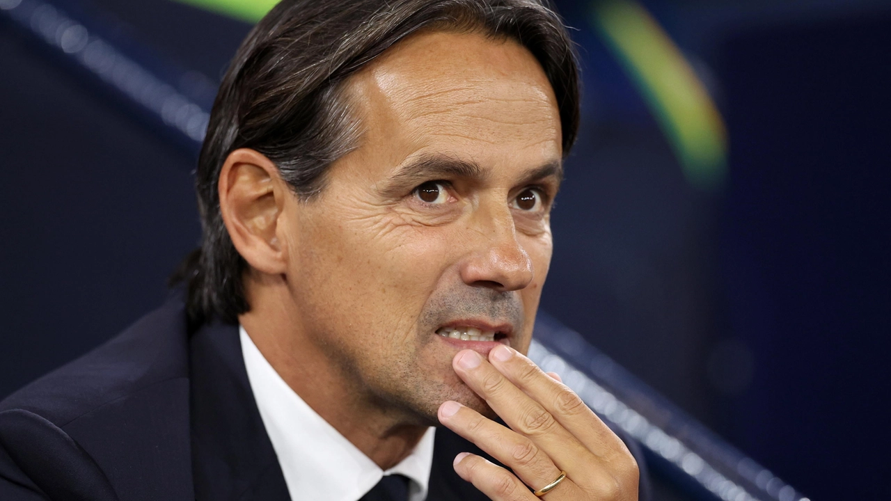 Il tecnico dell'Inter, Simone Inzaghi Il tecnico dell'Inter, Simone Inzaghi