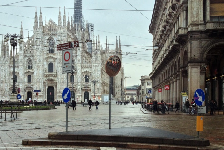 Com'è oggi l'incrocio a distanza di cento anni