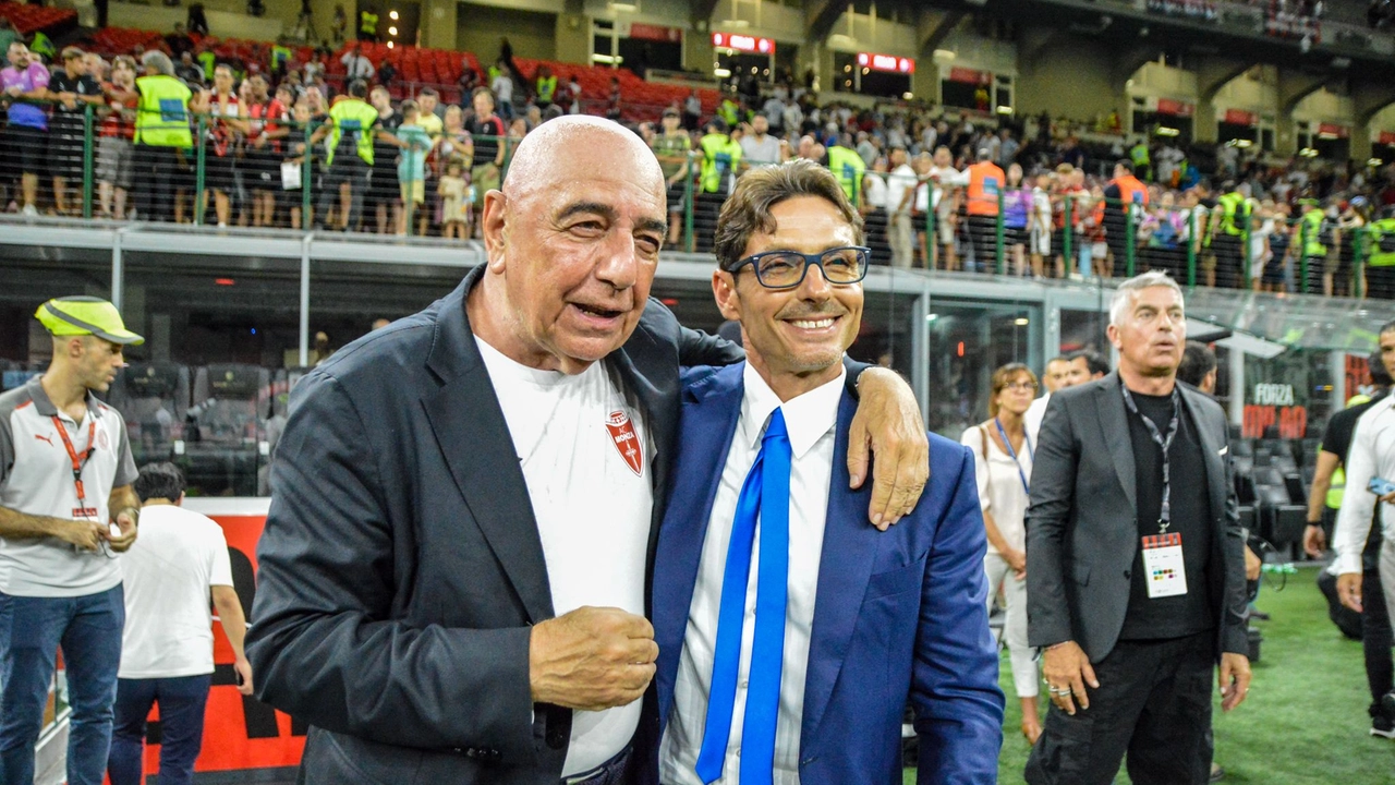 Adriano Galliani e Pier Silvio Berlusconi Adriano Galliani e Pier Silvio Berlusconi