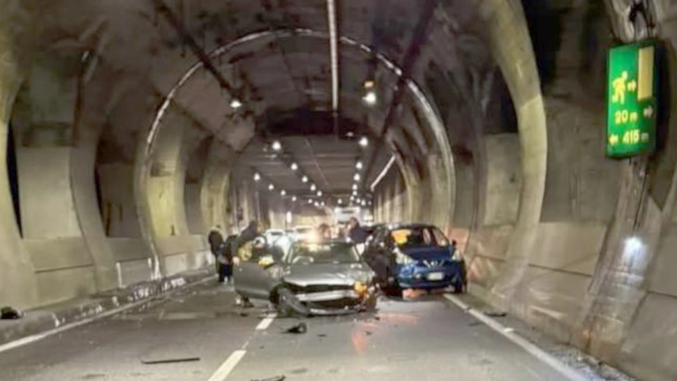 L'incidente nelle galleria Borbino